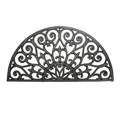 Sungmor Heavy Duty cast Iron Doormat - Vintage & Beautiful Vine Design & 71cM28INcH Large Semici