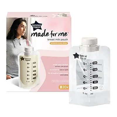 Tommee Tippee Breast Milk Pouches, Compatible with Al Leading Breast Pumps and Bottle Teats, BPA