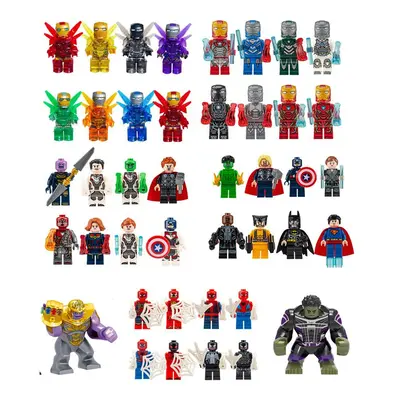 42pcs Marvel Avengers Super Heroes Mini Figures Dc Fit Lego Minifigures