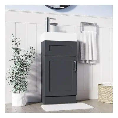 (Crawle Grey 400mm) Floor Standing Bathroom Vanity Unit With Basin