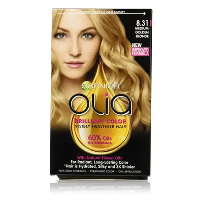 Garnier Olia Oil Powered Permanent Hair Color 8.31 Medium Golden Blonde