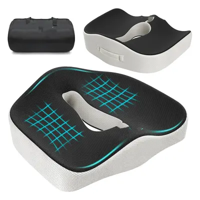 (â676 g) Memory Foam Ergonomic Posture Seat Cushion for Office Chair, Wheelchair, Kitchen Chai