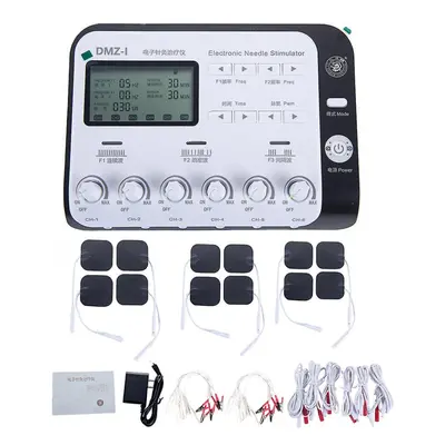 (Uk plug) Eletric muscle stimulator output channel digital electrical acupuncture needle health 