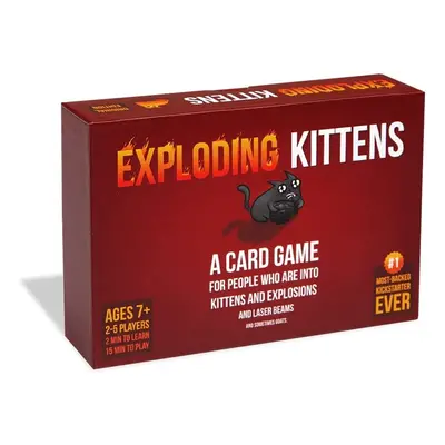 Exploding Kittens EKG-ORG1-1 Kaiwo-D06 A Russian Roulette, Easy Family-Friendly Party Card Games