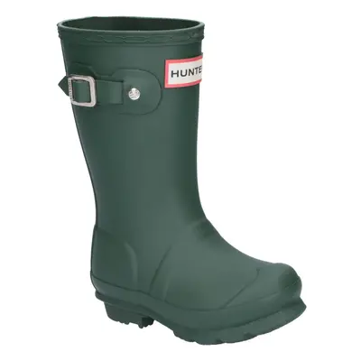 (13 (Children's)) Hunter original kids girls kids wellies wellington boots green UK Size