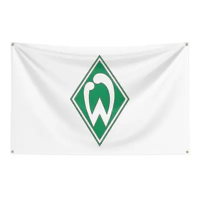 (150 x 240cm, F) Born Pretty 3x5 Sv Werder Bremen Flag Polyester Printed Racing Sport Banner For