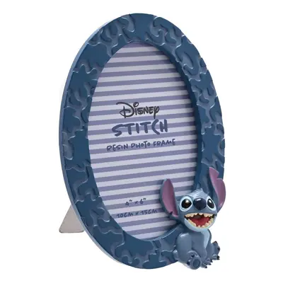 Disney Lilo Stitch Resin Free Standing Blue x Oval Photo Frame