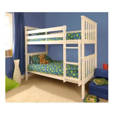 (White) Chelsea Wooden Bunk Bed