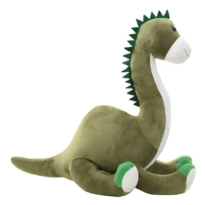 vidaXL Dinosaur Brontosaurus Cuddly Toy Plush Green Stuffed Animal Doll Gift