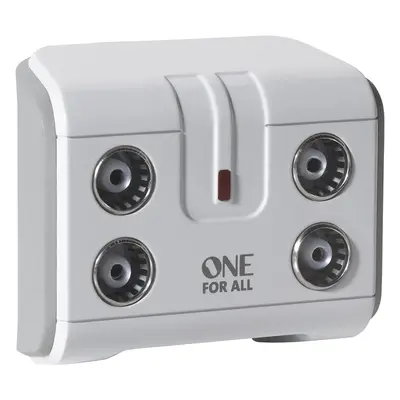 One For All Signal Booster/Splitter for TV - Outputs (14x amplified) - Plug and Play - For inter