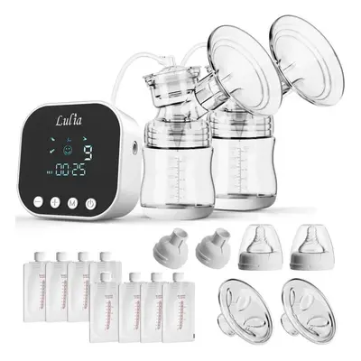 Double Electric Breast Pump Portable Strong Suction Pain Free Breastfeeding Pump with Sizes of F