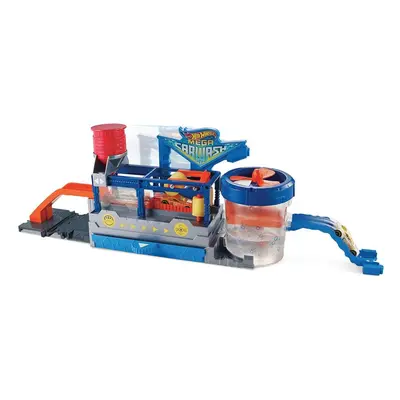 Hot Wheels FTB66 City Mega Car Wash Connectable Play Set with Diecast