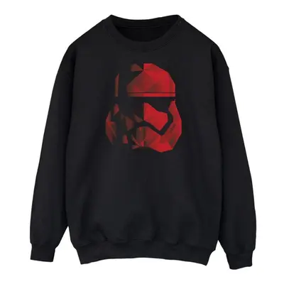 (M, Black) Star Wars: The Last Jedi Mens Stormtrooper Cubist Helmet Sweatshirt