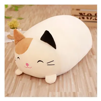 (Cat, 60CM) Squishy Chubby Cute Cat Plush Toy Soft Animal Cartoon Pillow Cushion Lovely Gift