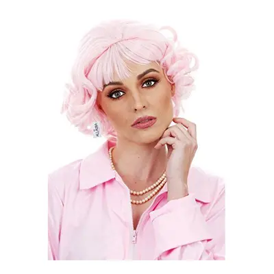 - Pink Frenchie Wig 50's Character Wigs for Pink Ladies Pink Wig - Short Curly Wig Pink Wigs for