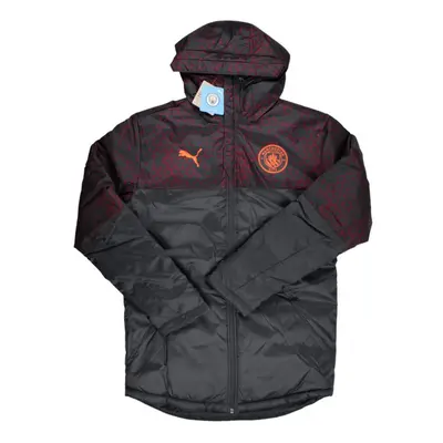 (XL) Man City Graphic Winter Jacket (Strong Grey)