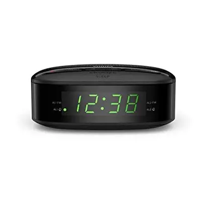 Philips Audio Philips Clock R3205/12 (Double Alarm, Sleep Timer, Compact Design, FM Digital Radi