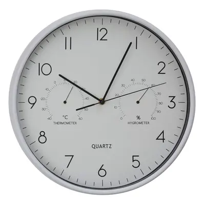 Premier Housewares Elko Wall Clock with Temp / Humidity Dial