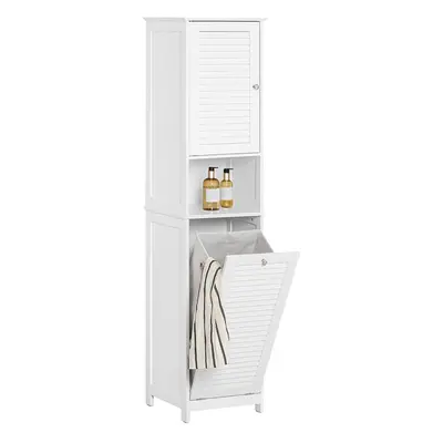 SoBuy BZR124-W,Bathroom Tall Cabinet Cupboard Bathroom Storage Cabinet