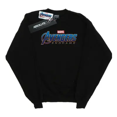 (S, Black) Marvel Mens Avengers Endgame Logo Sweatshirt