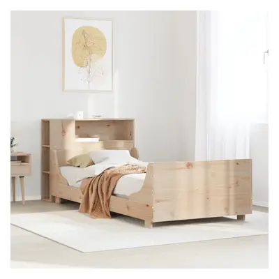 vidaXL Bed Frame without Mattress 100x200 cm Solid Wood Pine