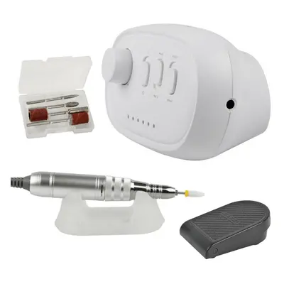 (White, EU Plug) 35000RPM Electric Nail Drill Machine Manicure Pedicure Drill Jades Jewellery Po