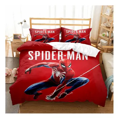 (06, Double-200*200cm) Spider-man Bedding Single Double Duvet Cover Pillow Cases Set