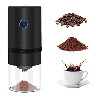 Portable Electric Burr Coffee Grinder,Mcbazel Electric Rechargeable Mini Coffee Grinder with Mul