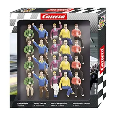 Carrera Race Spectators - Set of Seated Race Fans - 1:32 Scale Figures - Realistic Scenery Acces