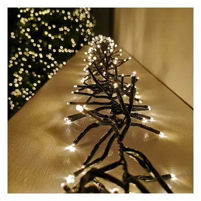 Premier Christmas Compact Cluster LEDs with Timer - Warm White