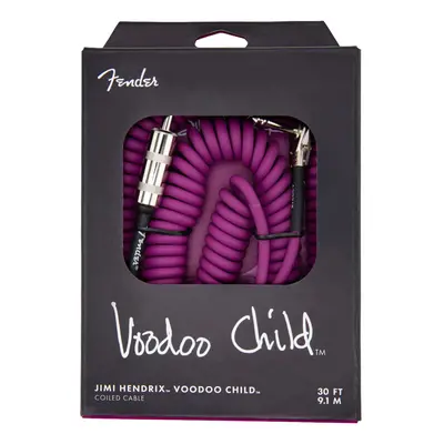 Fender Feet Hendrix Voodoo Child Cable - Purple Straight to Angled