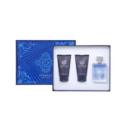 Versace Pour Homme Pcs Set: 1.7 Edt Sp + 1.7 Shampoo + 1.7 Body Wash