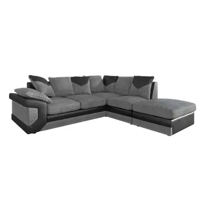 (Grey & Black, Corner) Dino Monty Metropolis Sofa Set