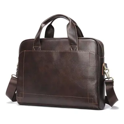 (coffee) Mva Business Briefcase Bags Mens Leather Briefcases Men Leather Messenger Bag For Lapto