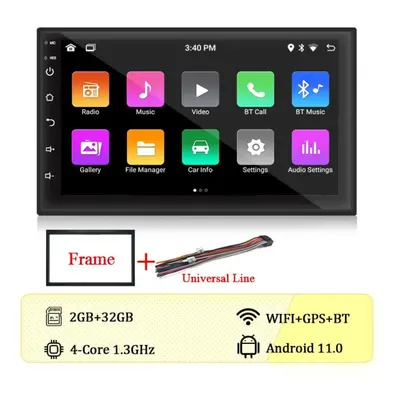 (2+32G) Hippcron Din Inch Android Car Radio 2+32g Touch Screen Gps Map Universal