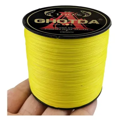 (yellow, 25lb) Ghotda Strand Pe Braided Fishing Line Multifilament Fishing Lines Carp Fishing Sa