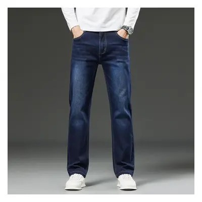 (as the picture, 33) Large Size Jeans Men&apos;s Large Oversized Business Casual Versatile Mediu