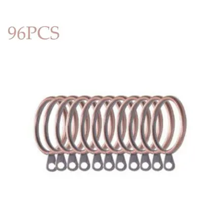 (copper, 96PCS) Home Practical Metal Heavy Duty For Curtains Rods Hanging Hooks Roman Circle Cur