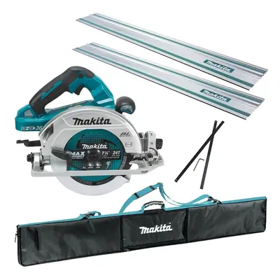 Makita DHS782Z Twin 18v / 36v 190mm Brushless Circular Saw + 2x1.5m Rails +Bag