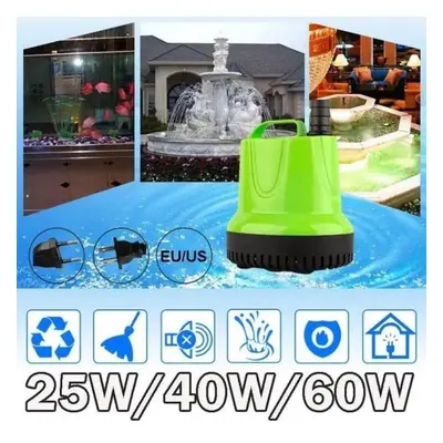 (green, 60W-EU Plug) New Submersible Water Fountain Pump Filter Fish Pond Aquarium Tank Fountain