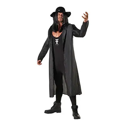 Licensed Classic WWE The Undertaker Adults Halloween Costume - Large