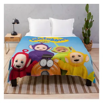 Fleece Throw Blanket Teletubbies for Sofa Couch Kids x Inches