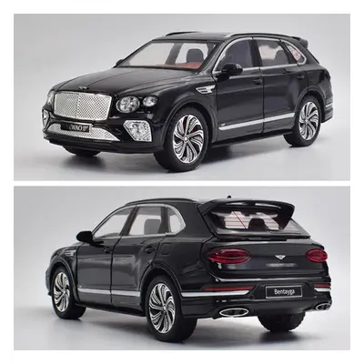 (black, 1/24-21.5x8.2x7.3cm) 1/24 Scale Bentley Bentayga Diecast Car Model Toy, Pull Back Toy Ve