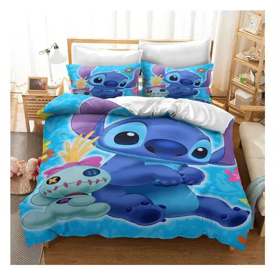 (Style 09, Double) Lilo Stitch Bedding Single Double Duvet Cover UK