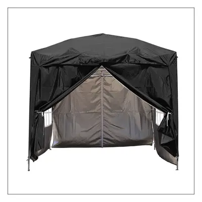 2.5 x 2.5m Garden Pop Up Gazebo Marquee Patio Canopy Wedding Party Tent- Black