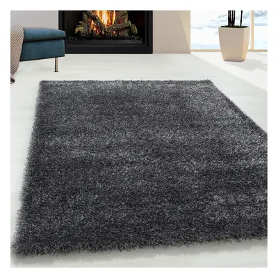 (Grey, x cm) Abaseen Cosy Shaggy Rug Modern Rugs Soft Touch 5cm Heavy Thick Pile Area Rugs