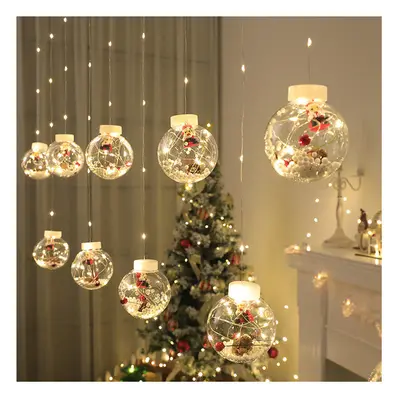 Christmas Bulbl LED Light Window Curtain Lights Wishing Ball Fairy String Lights