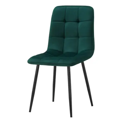 (Green ) MOF Florence Velvet Dining Chairs Sturdy Metal Legs