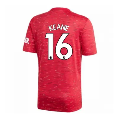 (XL) Man Utd Adidas Home Football Shirt (KEANE 16)