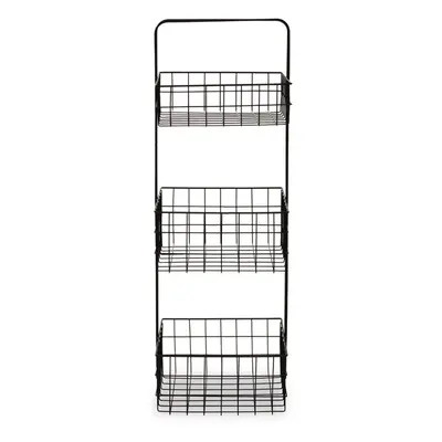 Premier Housewares Three Tier Black Storage Caddy